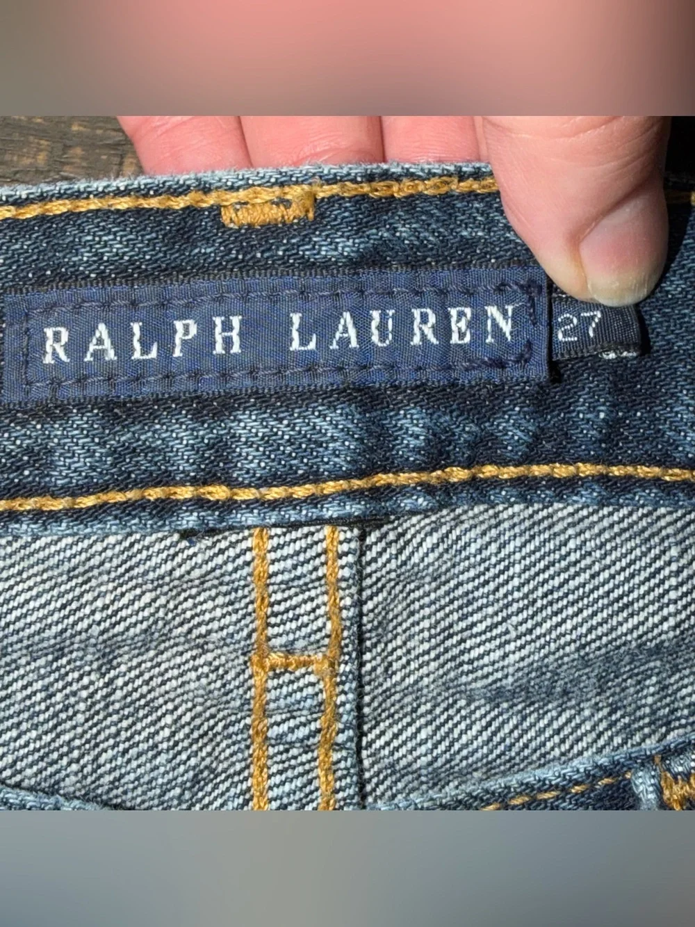 Ralph Lauren women's size 27 Dark Indigo Flare Jeans dungarees